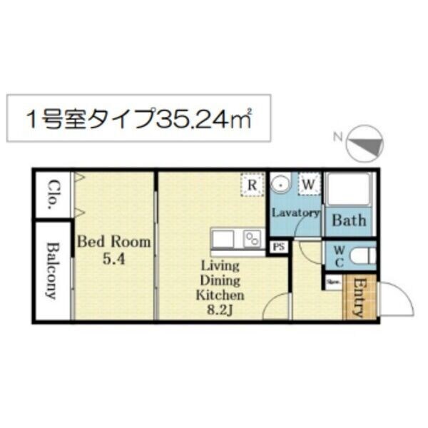 Mew Style Apartmentsの物件間取画像