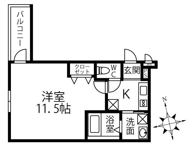 昭和町駅 徒歩6分 2階の物件間取画像