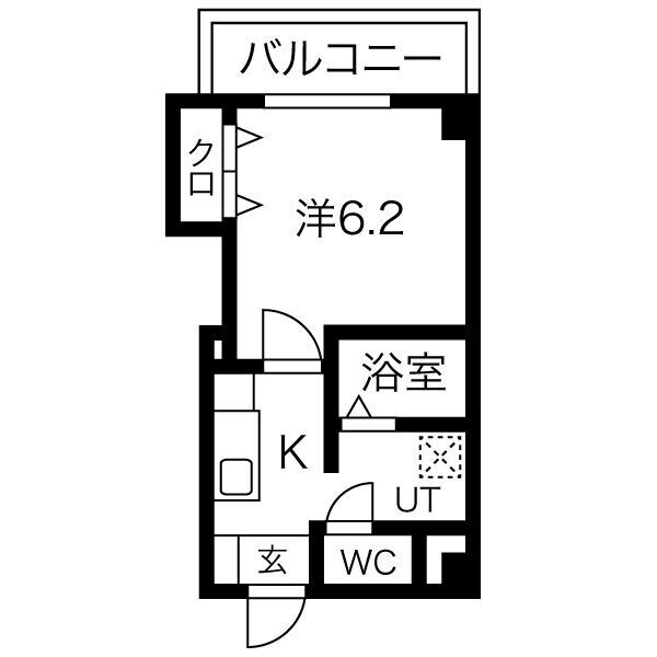 岸里駅 徒歩4分 1階の物件間取画像