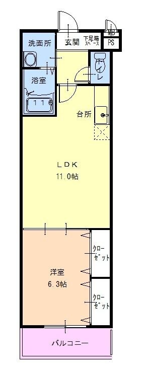 フジパレス寺田町Ⅰ番館の物件間取画像