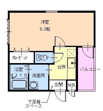 フジパレスソレイユⅡの物件間取画像