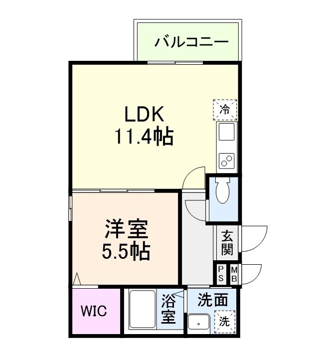 昭和町駅 徒歩7分 3階の物件間取画像