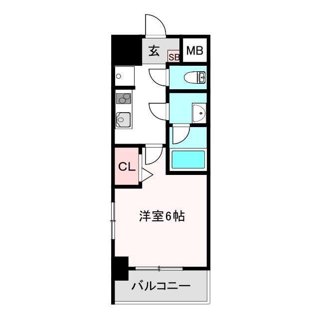 文の里駅 徒歩1分 3階の物件間取画像