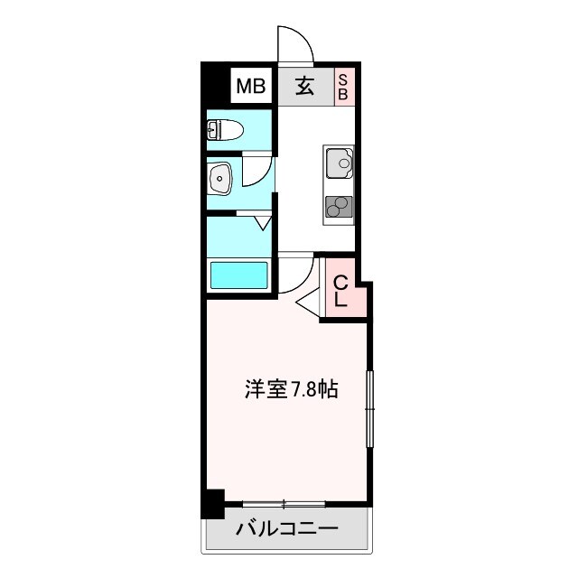 美章園駅 徒歩3分 7階の物件間取画像