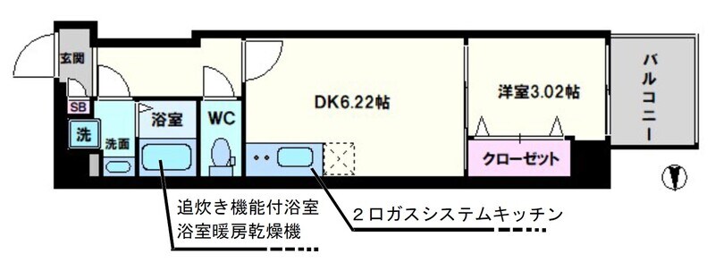 昭和町駅 徒歩7分 5階の物件間取画像