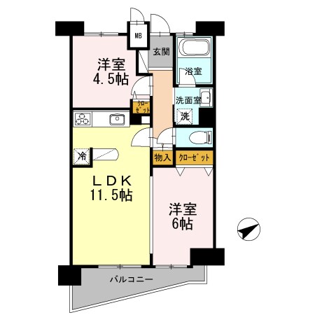 阿倍野駅 徒歩1分 9階の物件間取画像