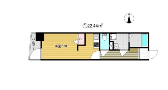 玉出駅 徒歩6分 9階の物件間取画像