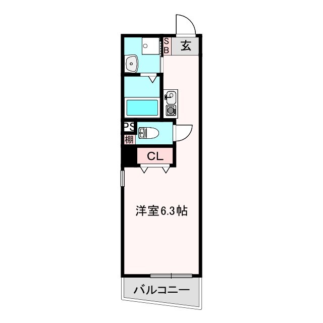 プライムタワー阿倍野40の物件間取画像