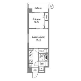 プランドール天王寺SOUTHの物件間取画像