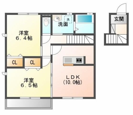 ネットハイツⅢの物件間取画像