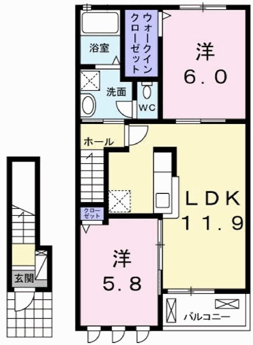 ブリアール白池Ⅰの物件間取画像