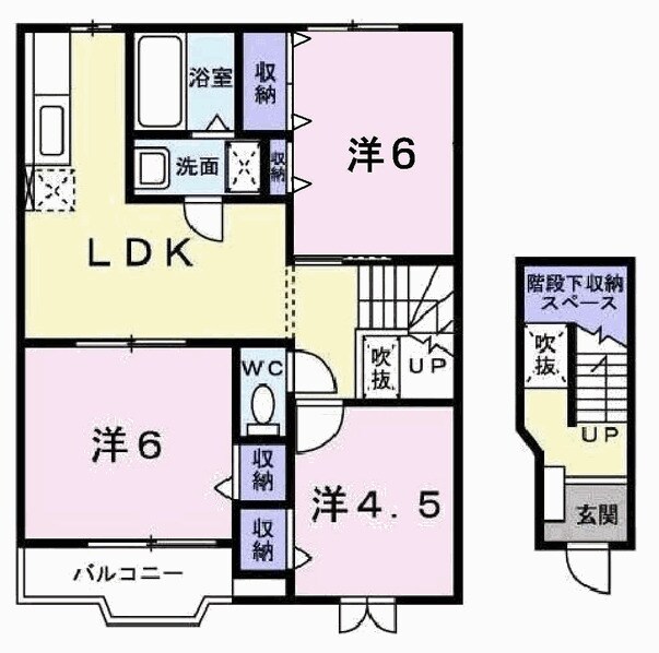 ソレアードガーデンⅠの物件間取画像