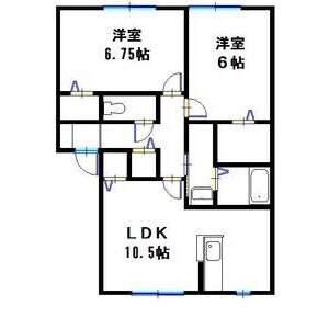 サンビレッジ瑞景B棟の物件間取画像