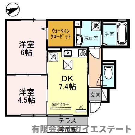 ボン　セジュール北野の物件間取画像