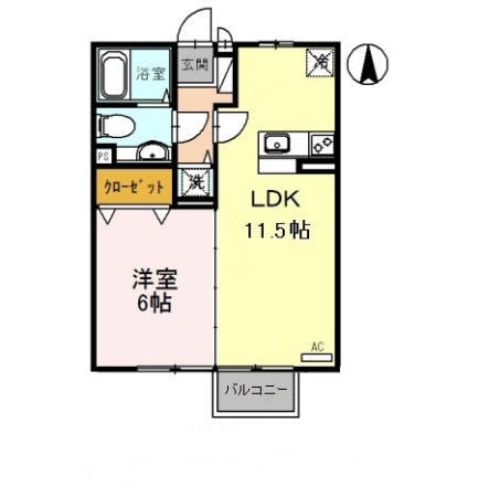 サンリッチ和田の物件間取画像