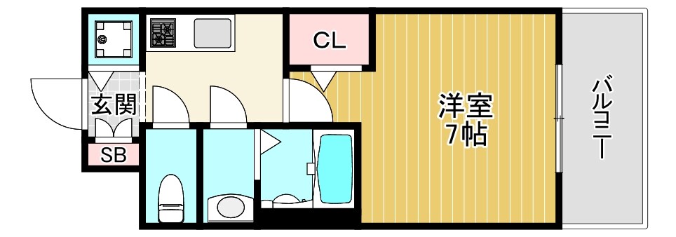 クレアート大阪トゥールビヨンの物件間取画像