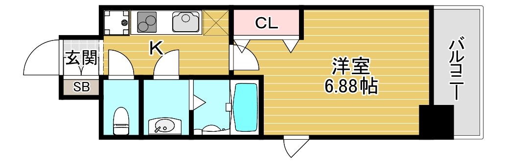 Quintet JOTONOE（旧：サムティ城東野江レジデンス）の物件間取画像
