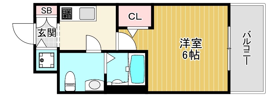 クレアート大阪トゥールビヨンの物件間取画像