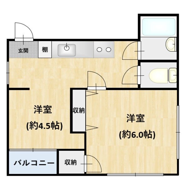 物件間取画像