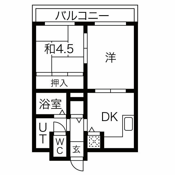 旭グレイスの物件間取画像