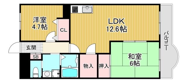 サンファミリーⅠの物件間取画像