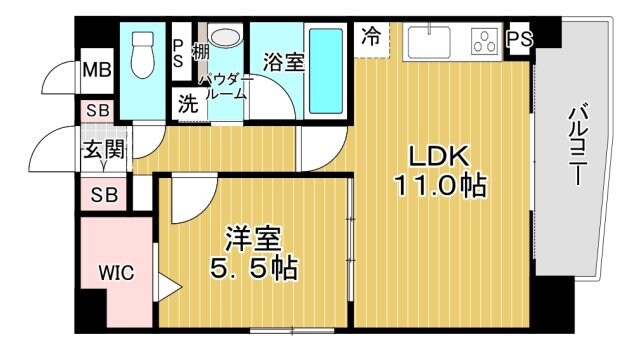 Grand-Place京橋の物件間取画像