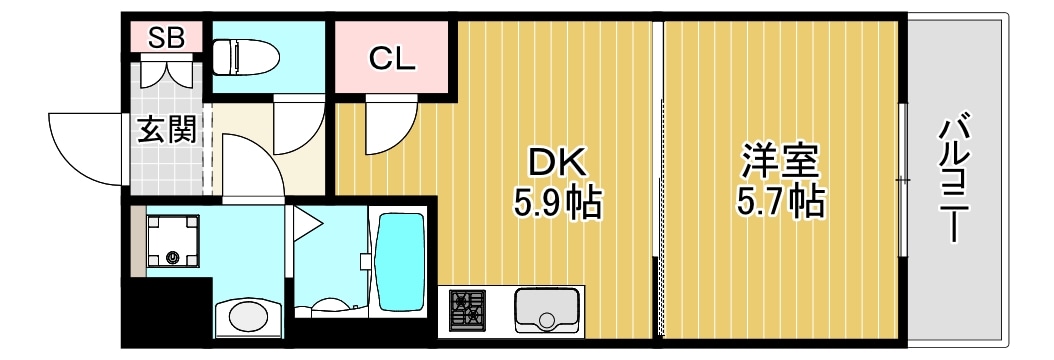 S-RESIDENCE野江の物件間取画像