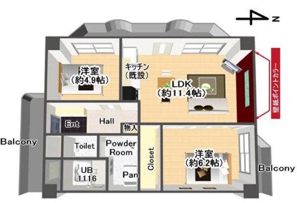 清水駅 徒歩5分 4階の物件間取画像