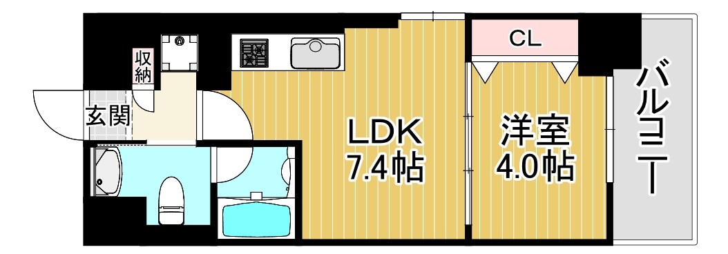 La CASA京橋の物件間取画像