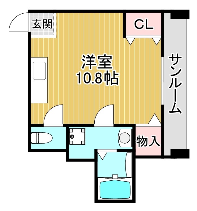 ヴィラナリー清水の物件間取画像