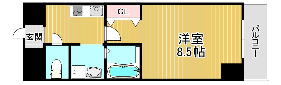 千林大宮駅 徒歩4分 8階の物件間取画像