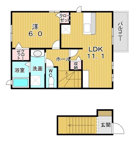 コンフォートの物件間取画像