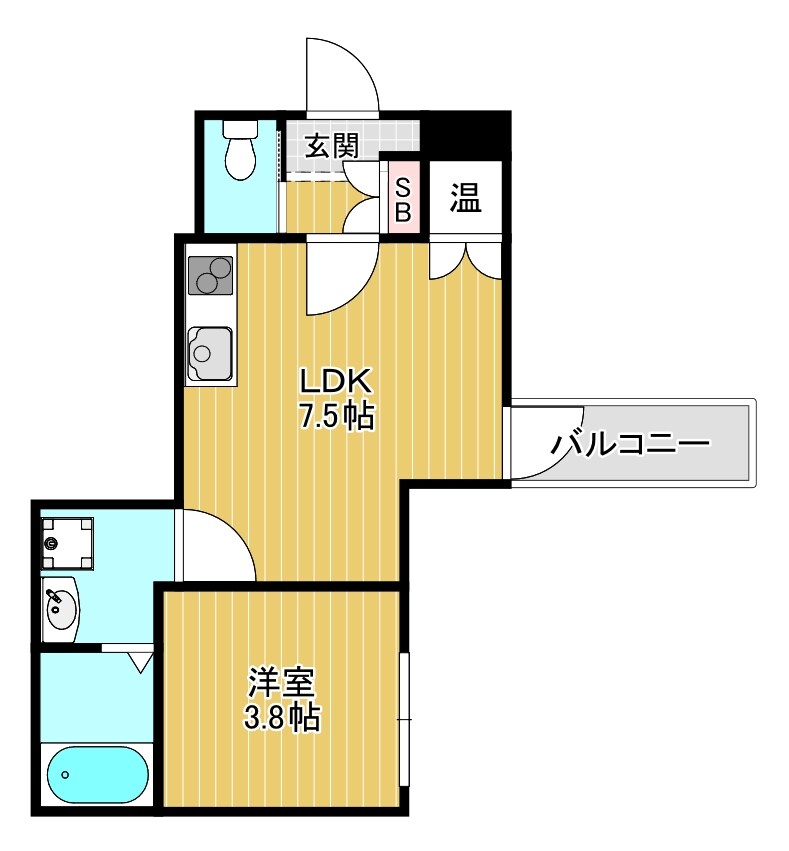 千林大宮駅 徒歩2分 4階の物件間取画像