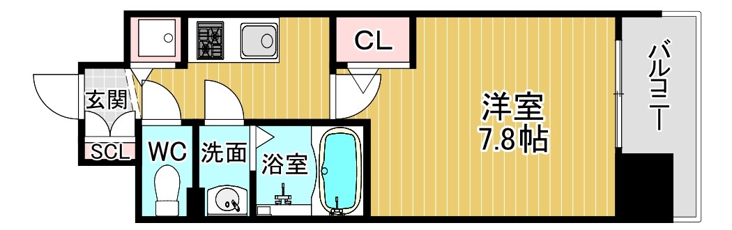 野江駅 徒歩5分 3階の物件間取画像