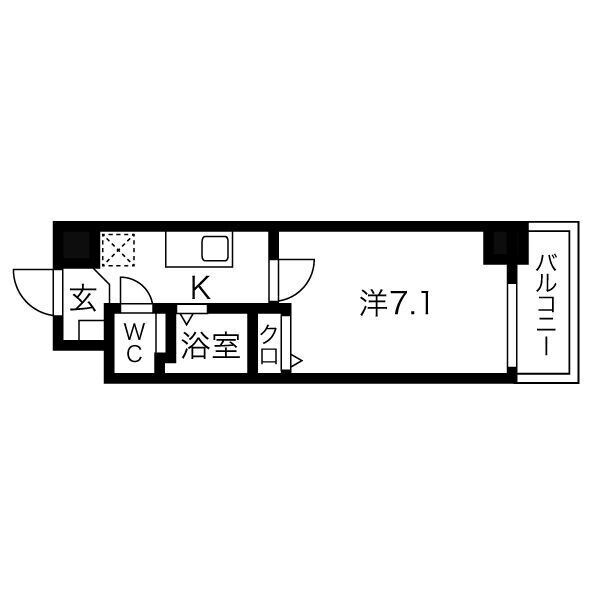 アップルガーデンコート城東の物件間取画像