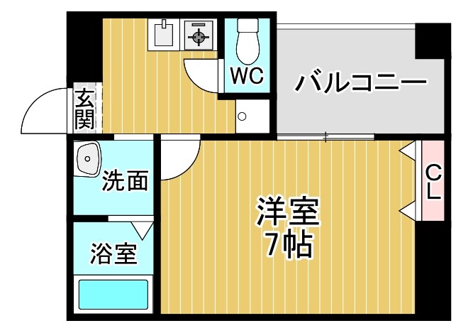 野江駅 徒歩1分 2階の物件間取画像