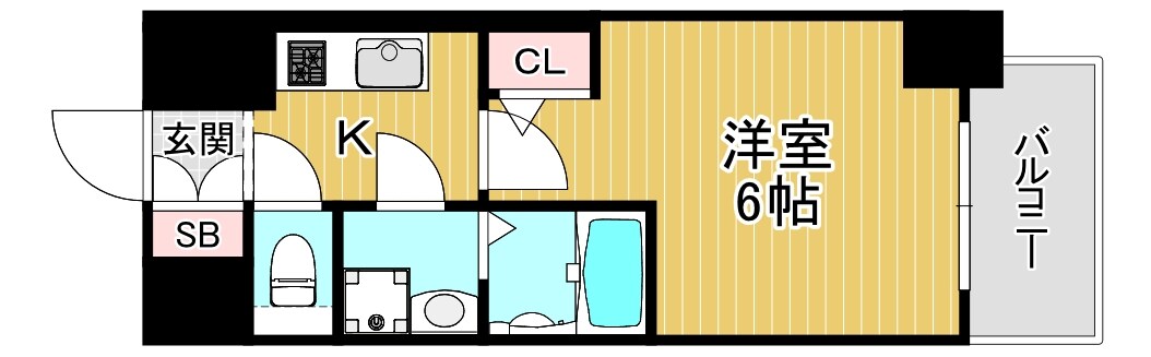 ファーストフィオーレ京橋ノワールの物件間取画像