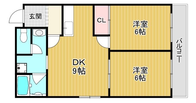 宏栄ハイツの物件間取画像
