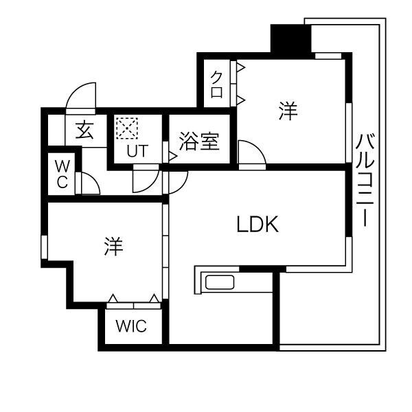 W.O.B.KYOBASHIの物件間取画像