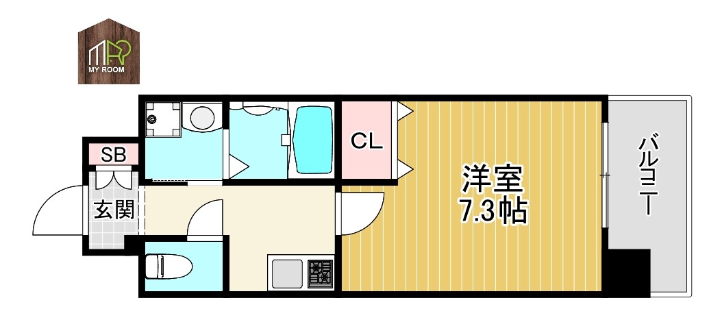 エス・キュート城東中央の物件間取画像