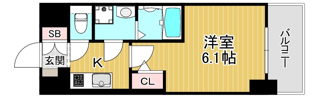 ファーストフィオーレ京橋ノワールの物件間取画像
