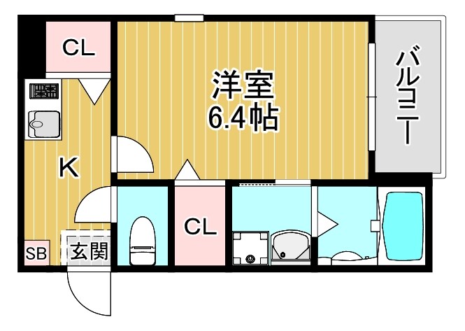 城北公園通駅 徒歩10分 2階の物件間取画像