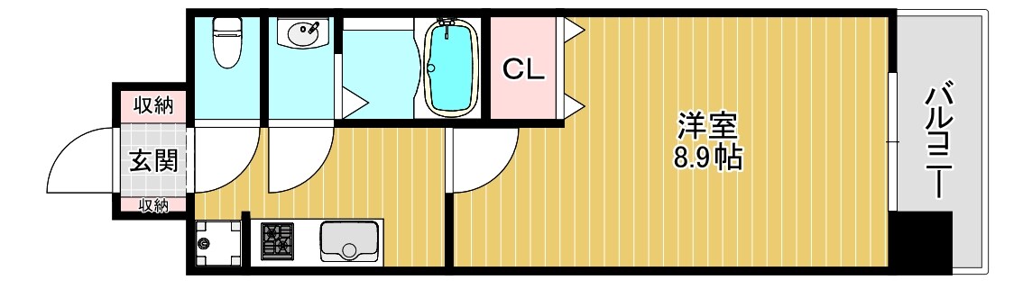 鴫野駅 徒歩7分 10階の物件間取画像