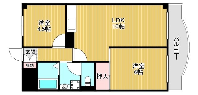 ハビテ深江橋の物件間取画像