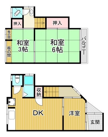 旭区新森7丁目貸家の物件間取画像