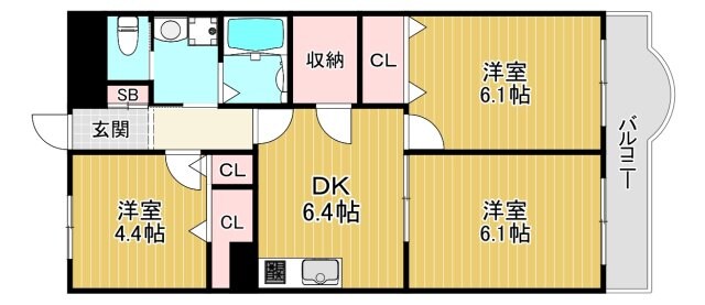 サンファミリーⅠの物件間取画像