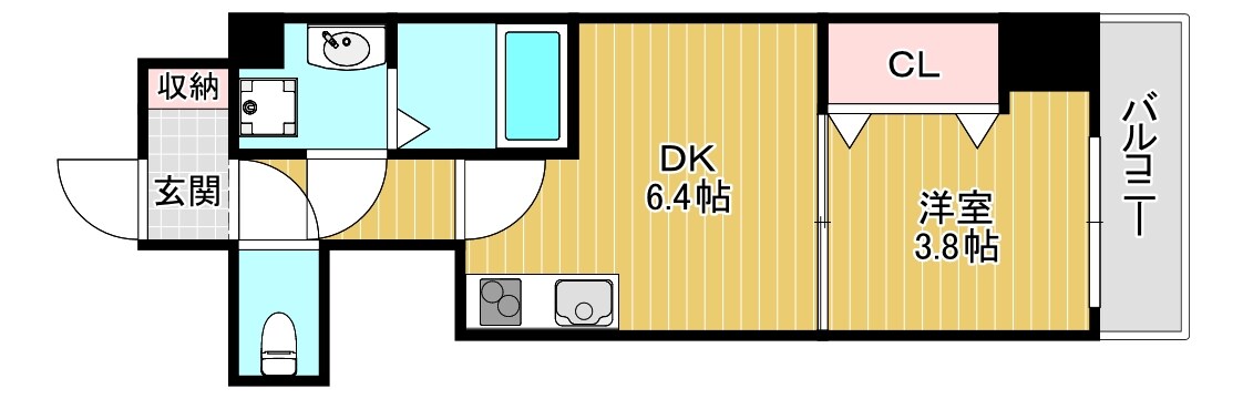 放出駅 徒歩11分 11階の物件間取画像