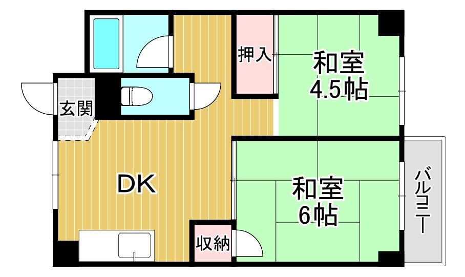 物件間取画像
