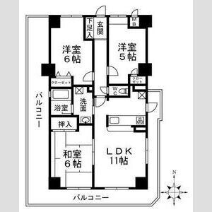 土居駅 徒歩5分 7階の物件間取画像