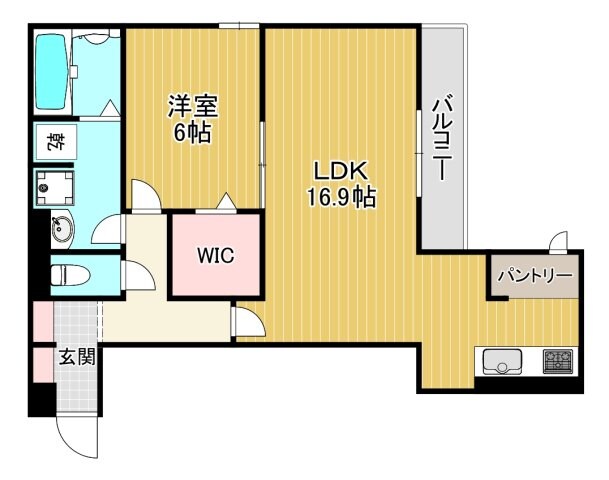 城北公園通駅 徒歩8分 3階の物件間取画像
